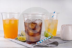 Dirty soda, soda and creamer alcohol free mocktail