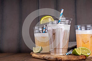 Dirty soda, soda and creamer alcohol free mocktail