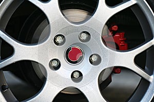 Dirty Sport Car Wheel