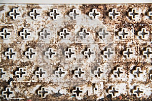 Dirty stain under the keypad of keyboard computer