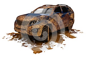 Dirty SUV car