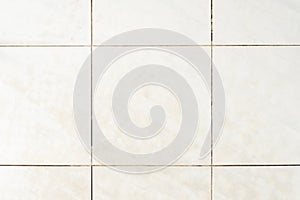 Dirty tile on bathroom floor