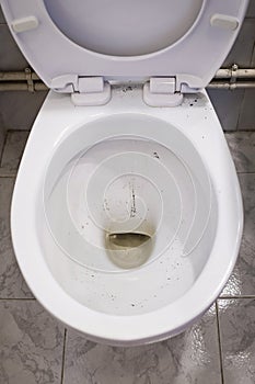 Dirty toilet