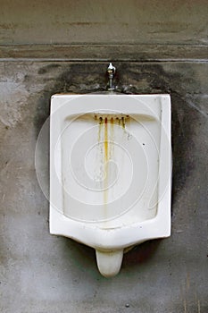 dirty urinal
