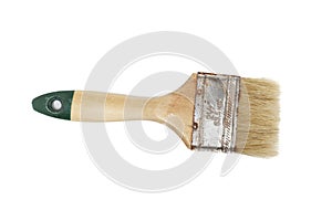 Dirty used paint brushe