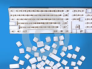 Dirty white keyboard