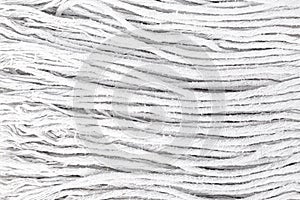 Dirty white row fabric cotton mob or swab texture background