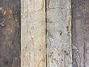 Dirty wood bricks, background texture