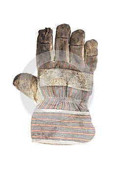 Dirty working glove
