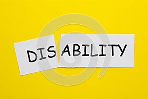 Disability Ability Concept