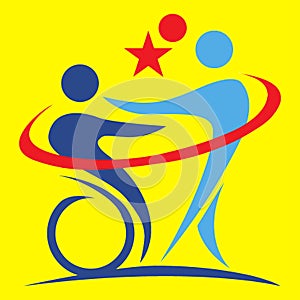 Disability Awareness Logo Vector Artwork