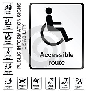 Disability Information Signs