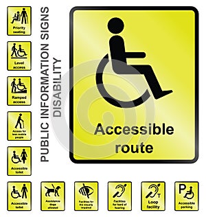 Disability Information Signs