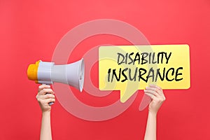 Disability insurance Concept.