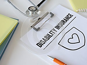 Disability insurance is shown using the text