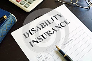 Disability Insurance. photo