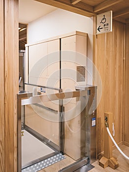 Disability lift elevator facility Public building accessibility Universal design