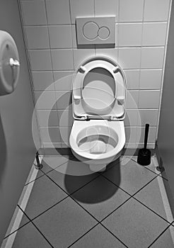 Disability toilet in a public convenience area