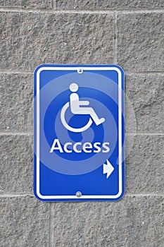 Disable access sign