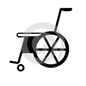 Disable, disabled, wheelchair icon. Black vector