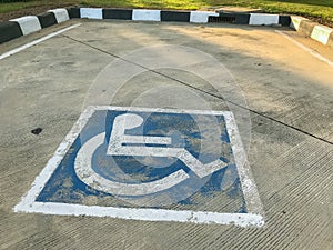 Disable people parking sign