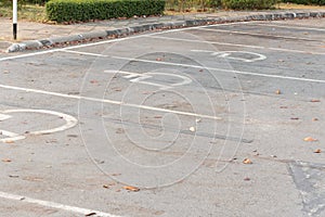 Disable people sign at parking lot