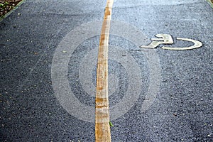 Disable sign on the road