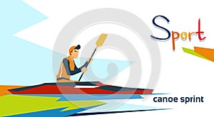 Disabled Athlete Canoe Sprint Sport Competition