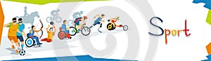 Disabled Athletes Sport Competition Banner