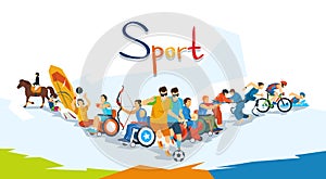 Disabled Athletes Sport Competition Banner