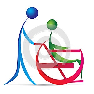 Disabled care logo.