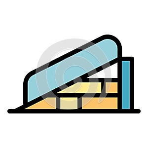 Disabled clinic bar icon vector flat