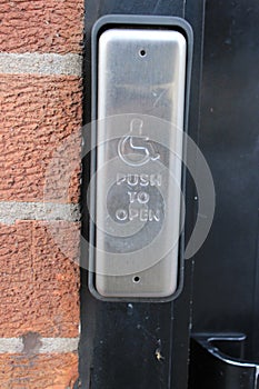 Disabled door access button \