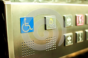 Disabled elevator buttons