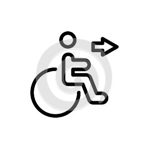 Disabled flat icon