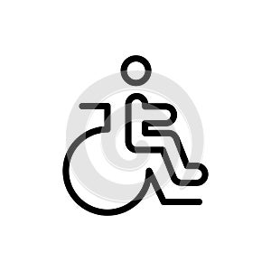 Disabled flat icon