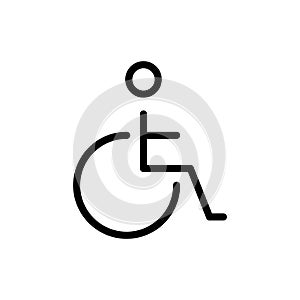 Disabled flat icon
