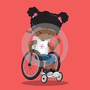 DISABLED GIRL RIGHT CURL RED 01