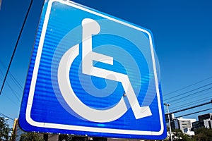 Disabled handicap sign