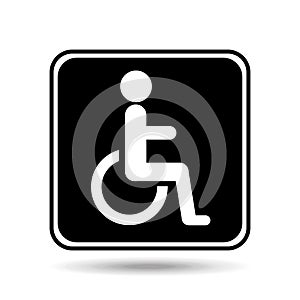 Disabled handicap sign graphic