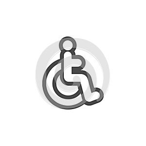 Disabled icon design template vector isolated