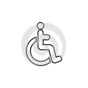 Disabled icon design template vector isolated