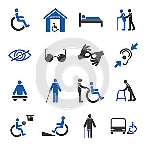 Disabled icons set