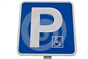 Disabled parking sign