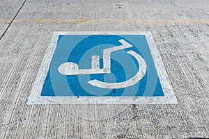 Disabled parking sign