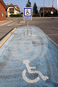 Disabled parking space