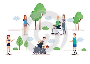 Disabled people set design