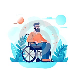 Disabled_person_Flat_illustration7
