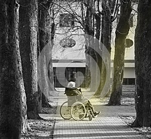 Disabled person with hope