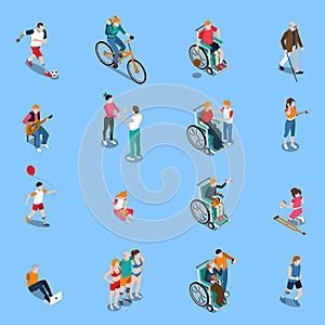 Disabled Persons Isometric Set